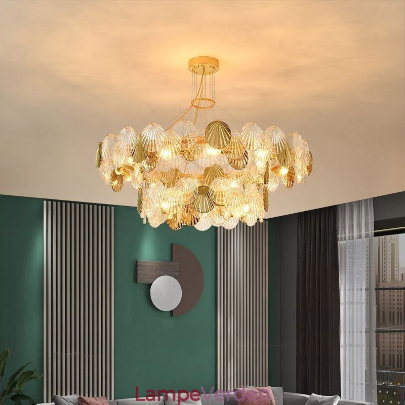 Moderne Shell Glas lysekrone Lights Dining