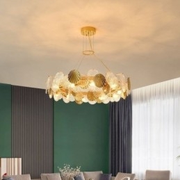Moderne Shell Glas lysekrone Lights Dining