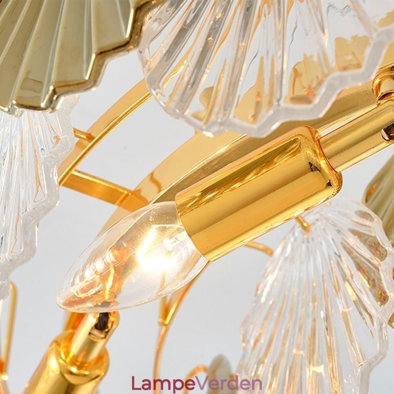 Moderne Shell Glas lysekrone Lights Dining