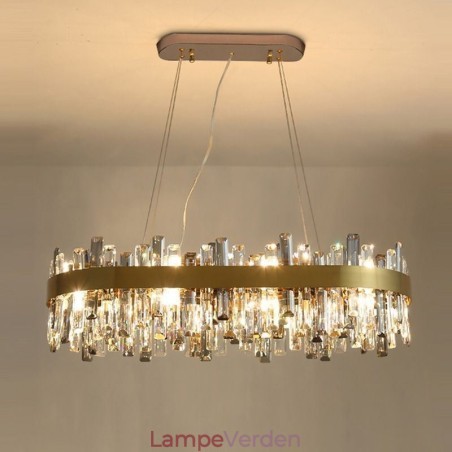 Lys luksus lysekronestolpe moderne glaspendel Lys luksus lysekronestolpe moderne glaspendel