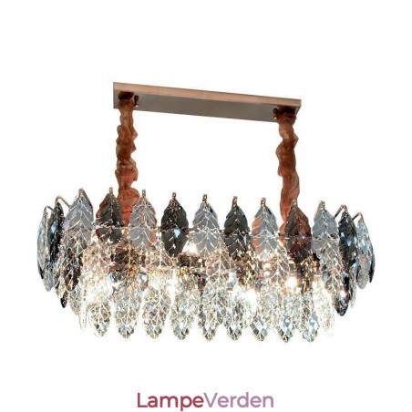 European Iron Pendel Light Creative Leaf Glass lysekrone European Iron Pendel Light Creative Leaf Glass lysekrone