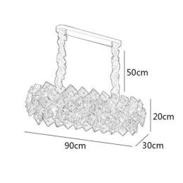 Europæisk glas lysekrone Creative Light Luksus Pendant Lighting