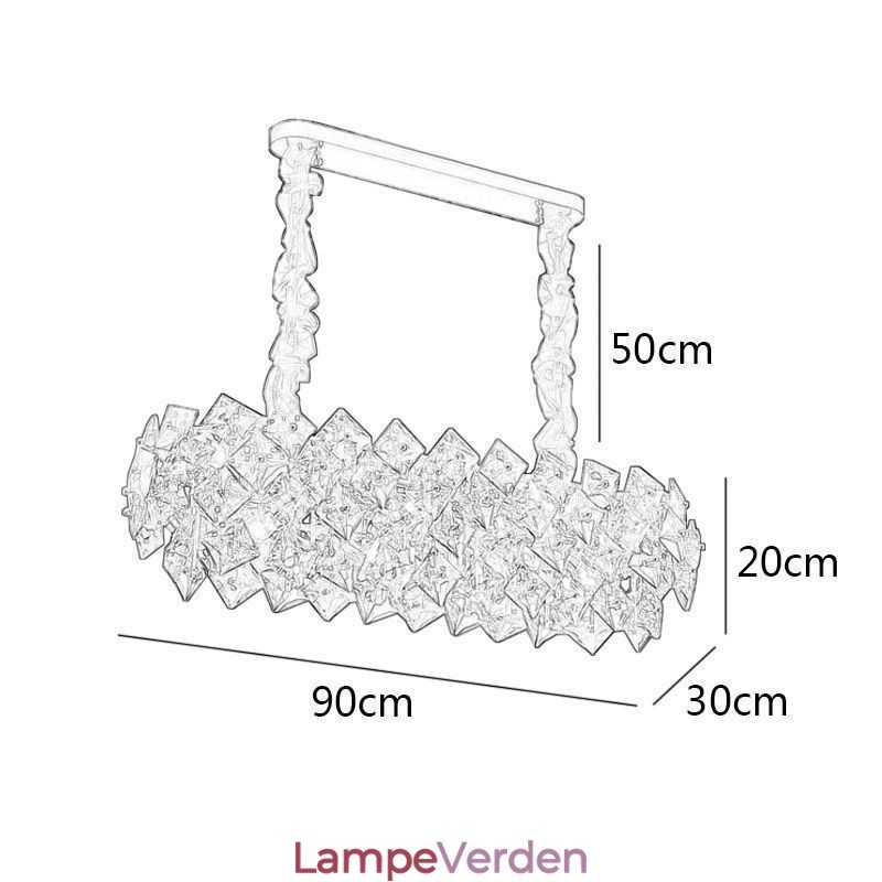 Europæisk glas lysekrone Creative Light Luksus Pendant Lighting