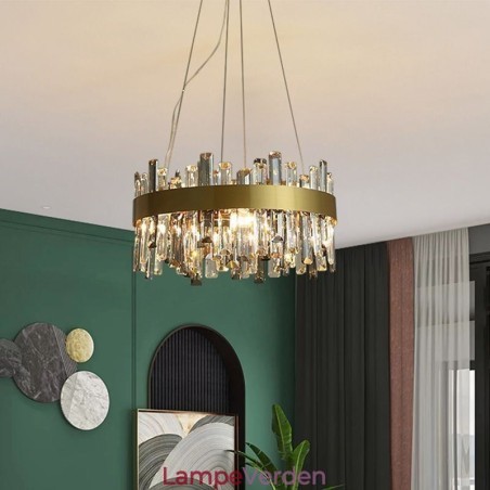 Luksus lysekrone af glas i europæisk stil Pendellampe Living Luksus lysekrone af glas i europæisk stil Pendellampe Living
