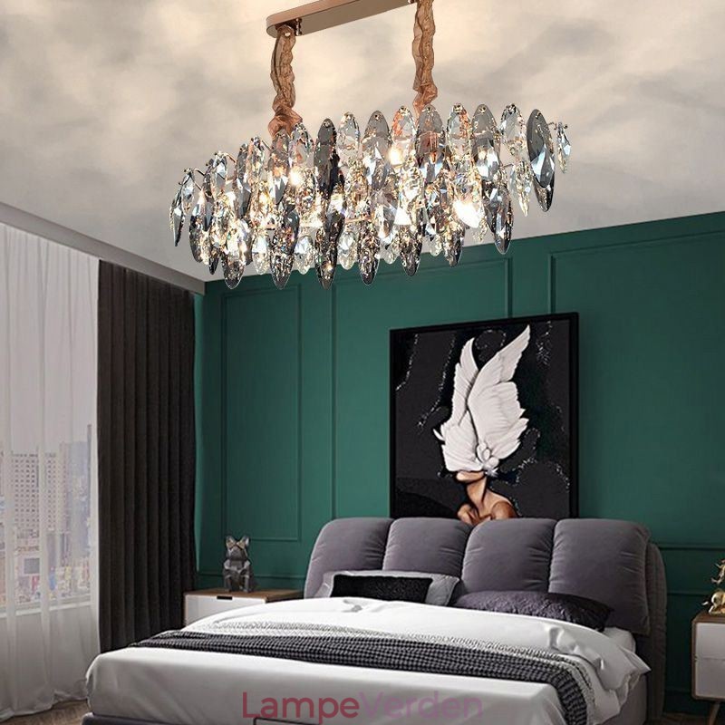 Lys Luksus Pendel Home Decor Glas Lysekrone Living