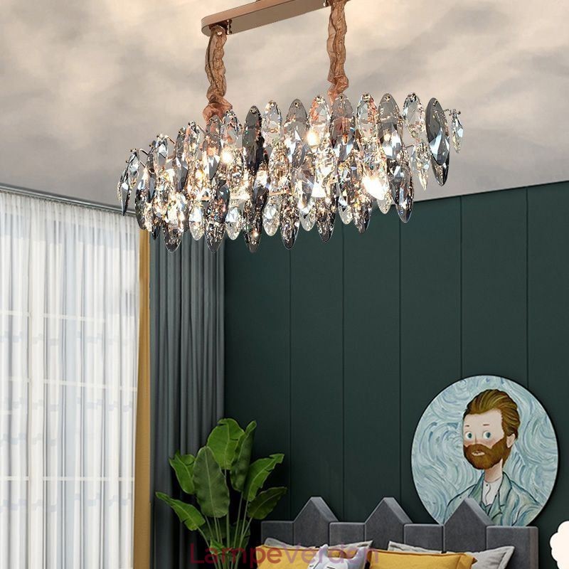 Lys Luksus Pendel Home Decor Glas Lysekrone Living