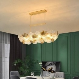 Europæisk glas pendant lys blæserformet kunst lysekrone