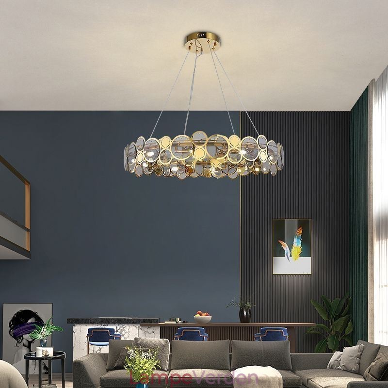 Europæisk glas lysekrone Creative Light Luksus Pendel Light