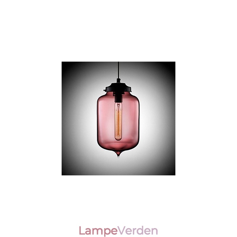 Flaskedesign vedhæng 1 lys minimalistisk jernmaleri