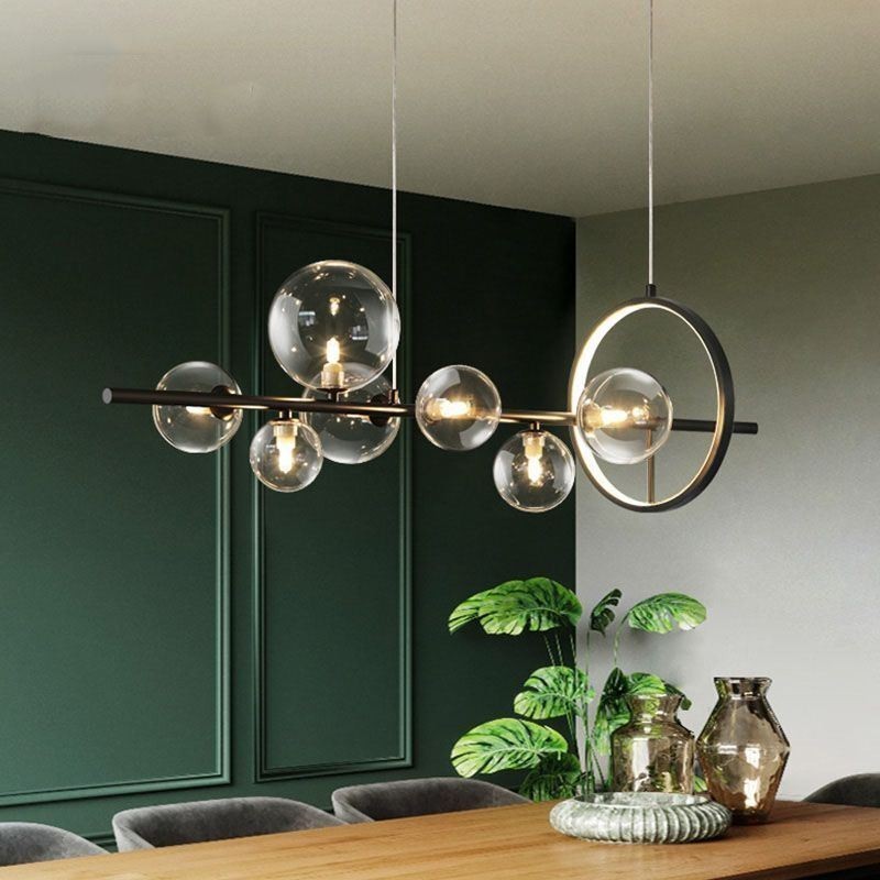 Moderne Glas Bubble Pendel Light G9 Bulbs Lysekrone