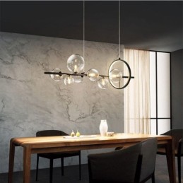 Moderne Glas Bubble Pendel Light G9 Bulbs Lysekrone