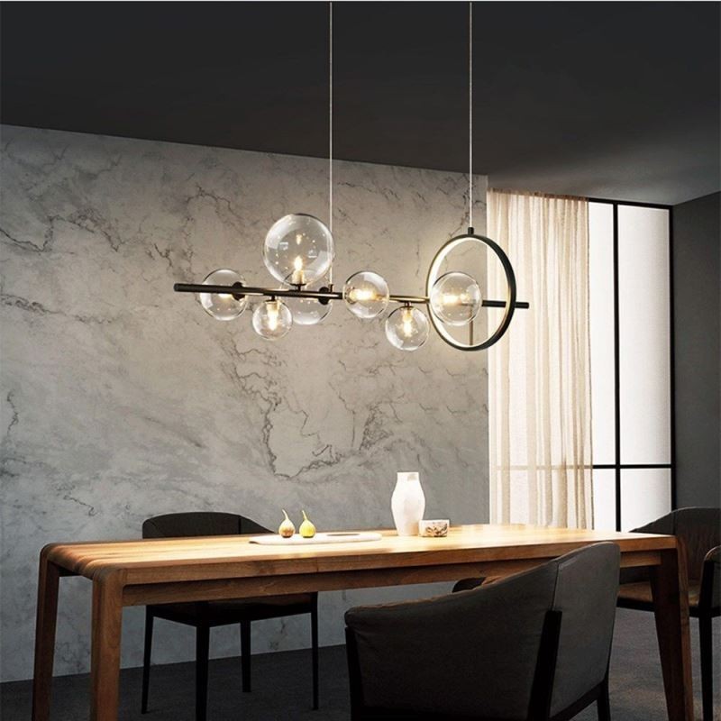 Moderne Glas Bubble Pendel Light G9 Bulbs Lysekrone