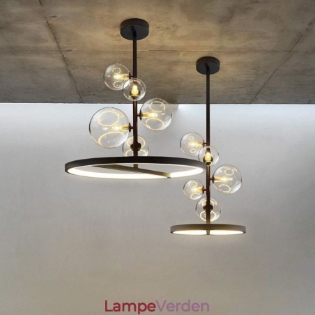 Moderne hængende lys armatur lysekrone glas boble pendel lys