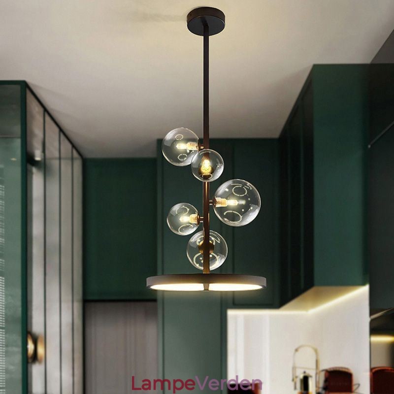 Moderne hængende lys armatur lysekrone glas boble pendel lys
