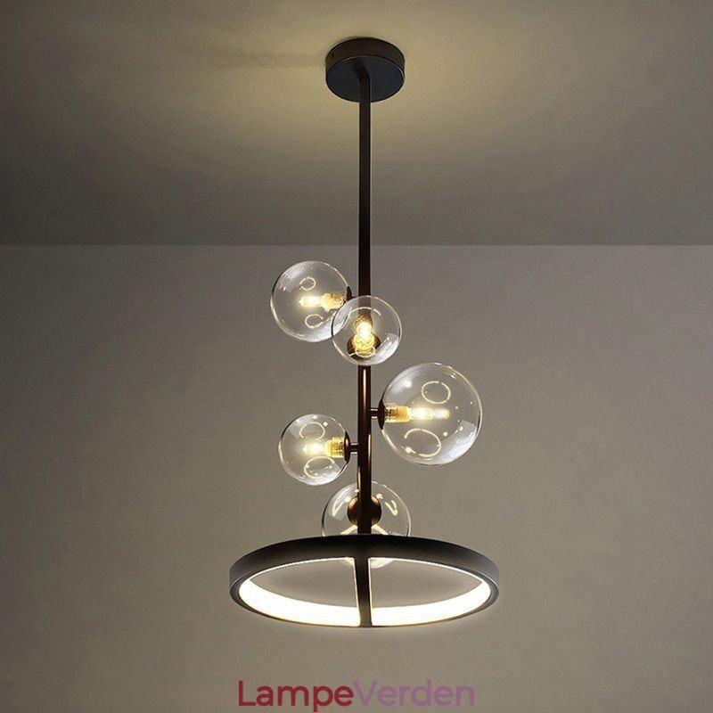 Moderne hængende lys armatur lysekrone glas boble pendel lys