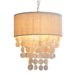 Moderne pendant lys vandmænd Shells belysning med cylinder lampeskærm
