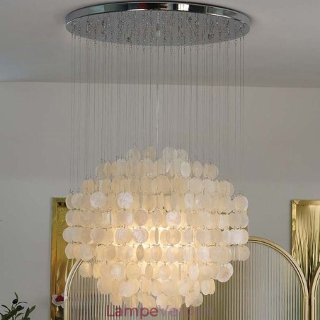 Moderne Shell Pendel Light Moderne hængende loftsbelysning Spisestue Moderne Shell Pendel Light Moderne hængende loftsbelysning Spisestue
