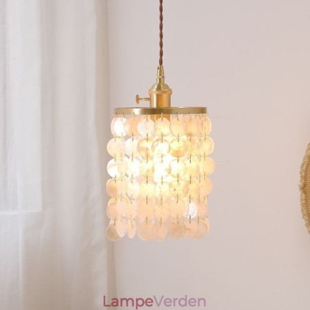 Moderne Klassisk Lysekrone Hvid Shell Shade Pendant Ligthing Lampe Loft Moderne Klassisk Lysekrone Hvid Shell Shade Pendant Ligthing Lampe Loft