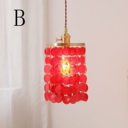 Moderne Klassisk Lysekrone Hvid Shell Shade Pendant Ligthing Lampe Loft