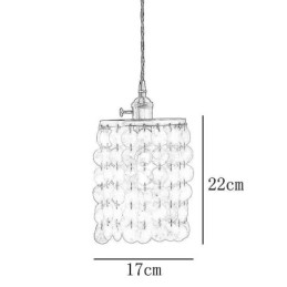 Moderne Klassisk Lysekrone Hvid Shell Shade Pendant Ligthing Lampe Loft