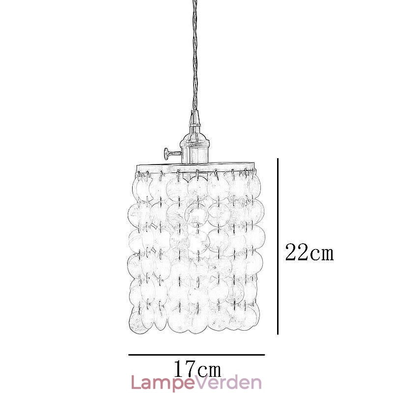 Moderne Klassisk Lysekrone Hvid Shell Shade Pendant Ligthing Lampe Loft