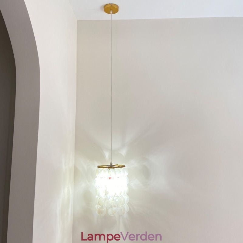 Moderne Capiz Pendel Moderne Mini Hængende Loftsbelysning Spisestue