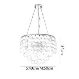 Moderne hvid Shell Loftslampe Pendel Lysekrone