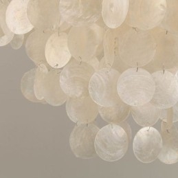 Moderne hvid Shell Loftslampe Pendel Lysekrone