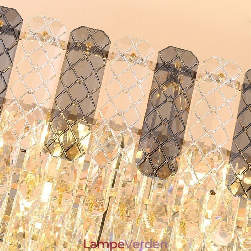 Moderne Crystal Pendel Light Luksus Oval Hanging Light
