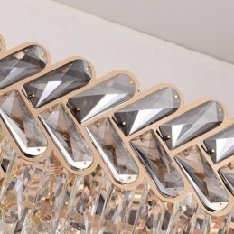 Europæisk Crystal Pendel Light Luksus Oval Loftslampe