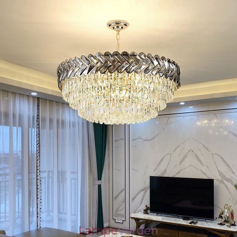 Krystal Pendel Guld Loftslampe