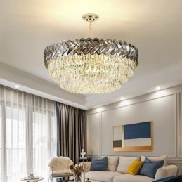 Krystal Pendel Guld Loftslampe