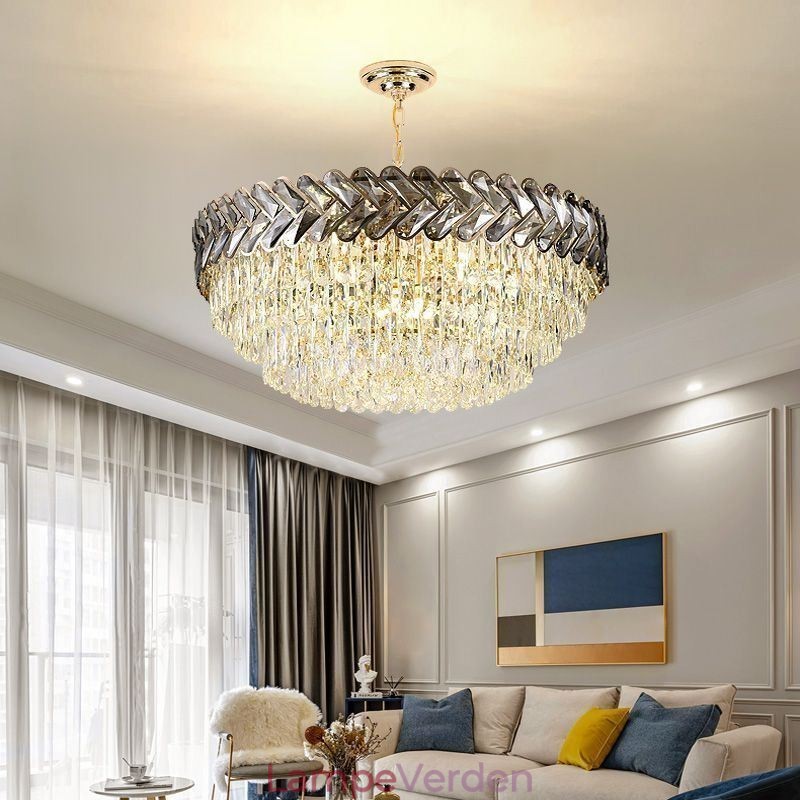 Krystal Pendel Guld Loftslampe