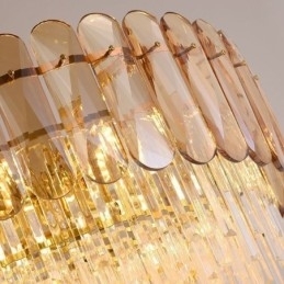 Luksus Pendel Krystal Guld Loftslampe