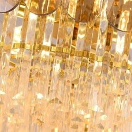 Luksus Pendel Krystal Guld Loftslampe