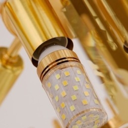 Elegant pendel lyskrystal rund loftsbelysningsarmatur