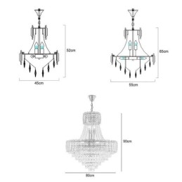 Moderne Crystal Pendel Light Rund Loftsbelysningsarmatur