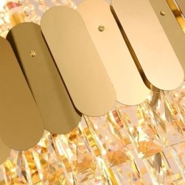Europæisk Krystal Pendel Konisk hængende Lampe
