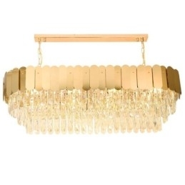 Krystal Pendel Luksus Oval Loftslampe