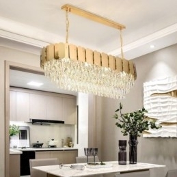 Krystal Pendel Luksus Oval Loftslampe