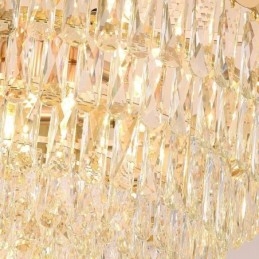 Moderne Pendel Krystal Rund hængende loftslampe