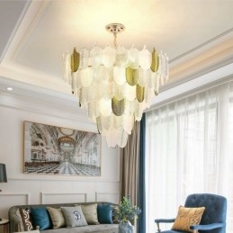 Crystal Elegant Leaf Pendel Light Loft Pendel Light