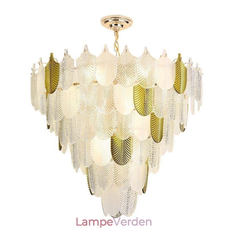 Crystal Elegant Leaf Pendel Light Loft Pendel Light