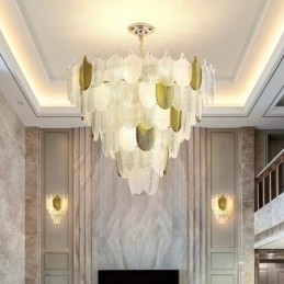 Crystal Elegant Leaf Pendel Light Loft Pendel Light