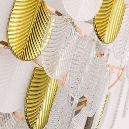 Crystal Elegant Leaf Pendel Light Loft Pendel Light