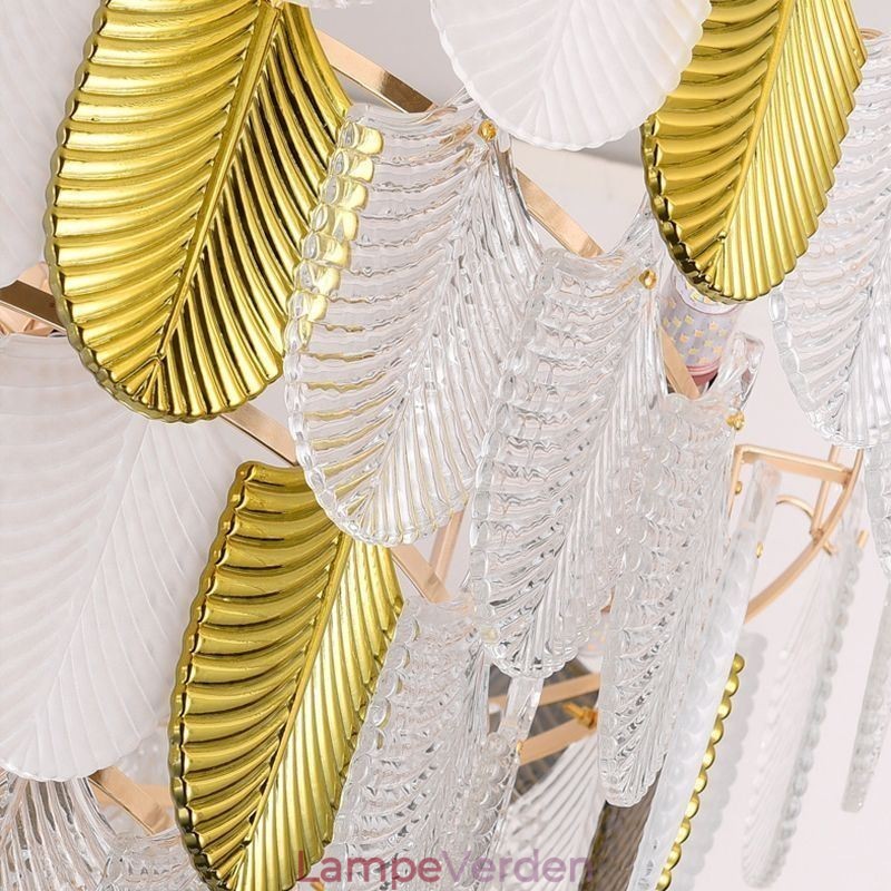 Crystal Elegant Leaf Pendel Light Loft Pendel Light