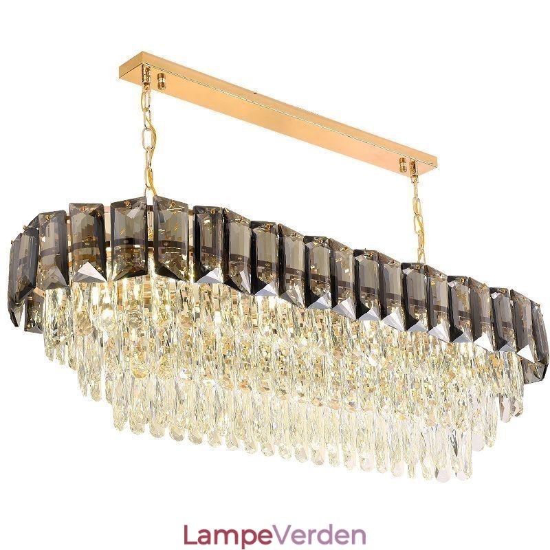 K9 Crystal Pendel Light Luksus Oval Hængelampe