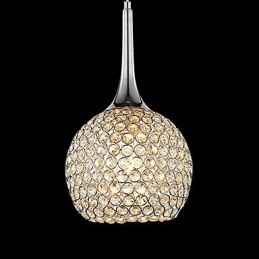 Moderne moderne krystal krom metal lysekrone
