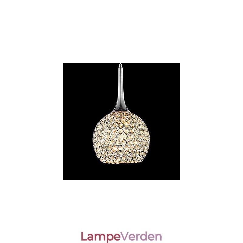 Moderne moderne krystal krom metal lysekrone