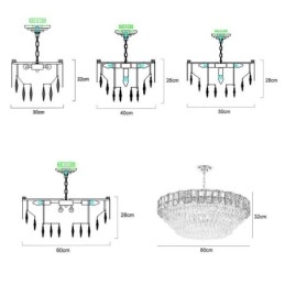 Crystal Pendel Light Moderne Loftslamper Armaturer